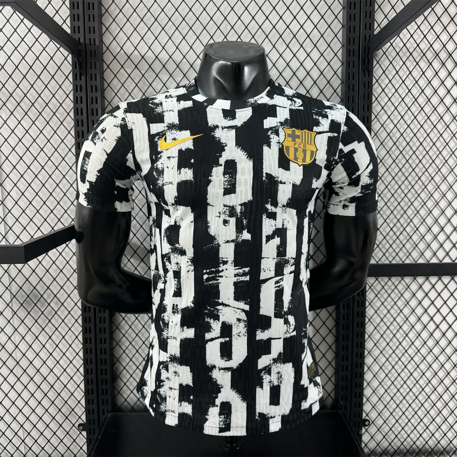 Barcelona 25-26 Unsponsored White & Black Letters Special Jersey - Player Version - JerseysGala