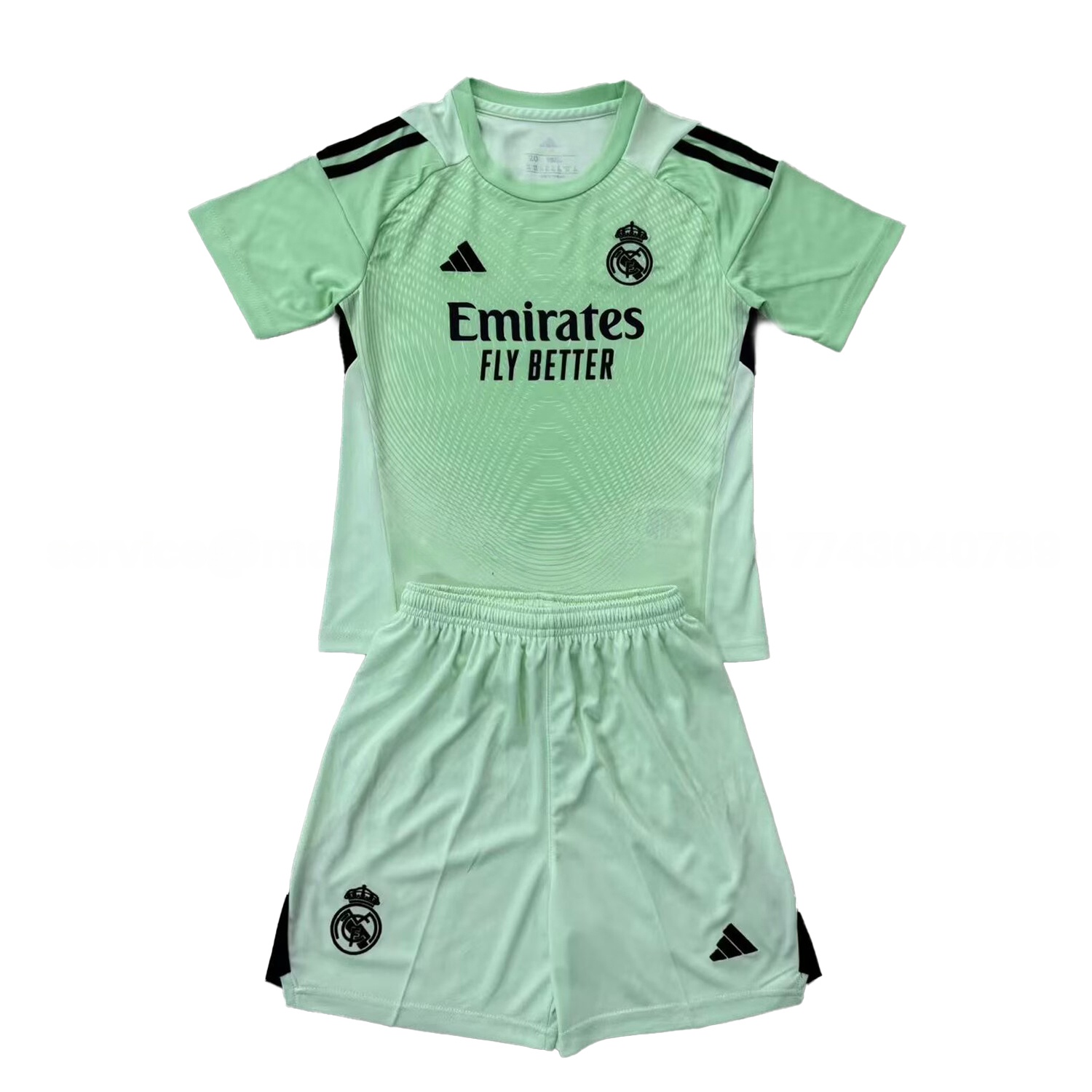 Real Madrid 25-26 Goalkeeper Light Green Men's Adult Jersey Set - Fans Version - JerseysGala