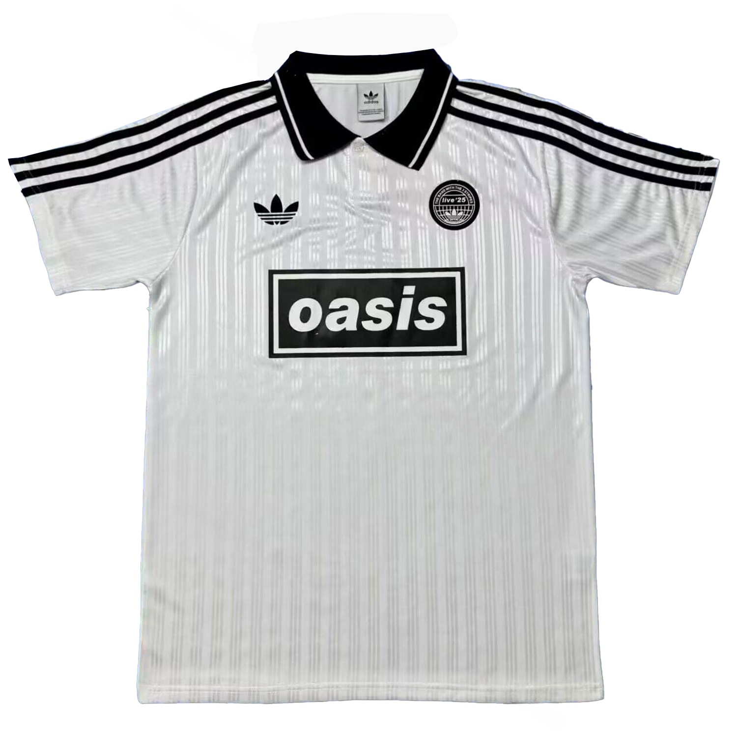 Bohemian 25-26 Oasis Originals Tour Black Collar White Stripes Jersey - Fans Version - JerseysGala