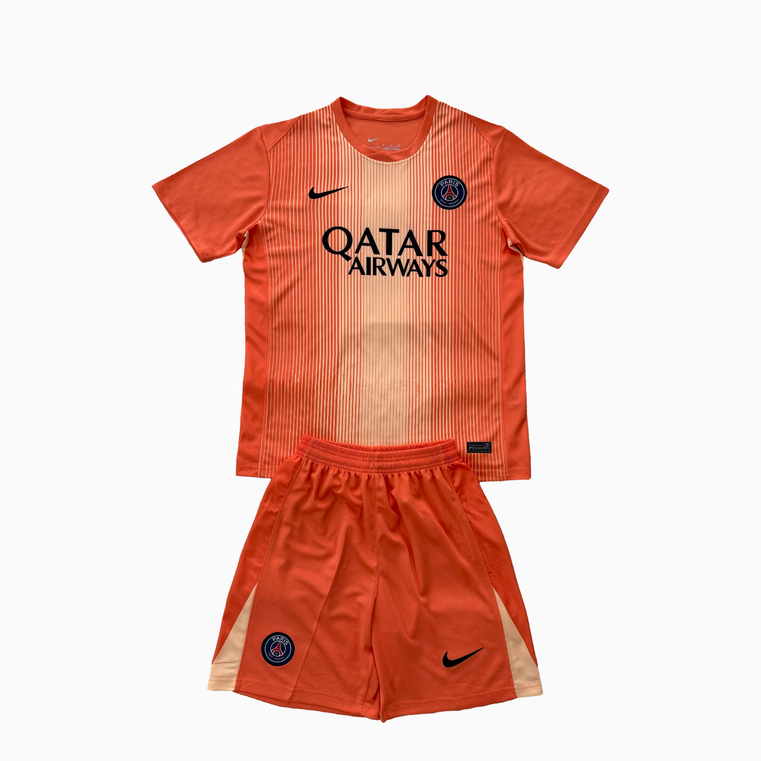 Paris Saint-Germain PSG 25-26 Orange Goalkeeper Men's Adult Jersey Set - Fans Version - JerseysGala